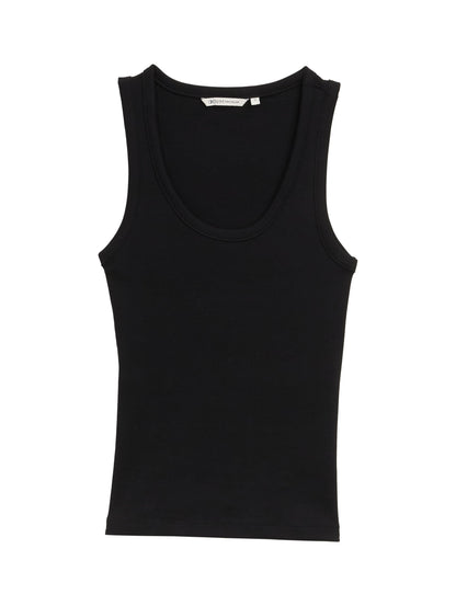 Tom Tailor Denim Eng anliegendes Ripp-Top Damen Stretch