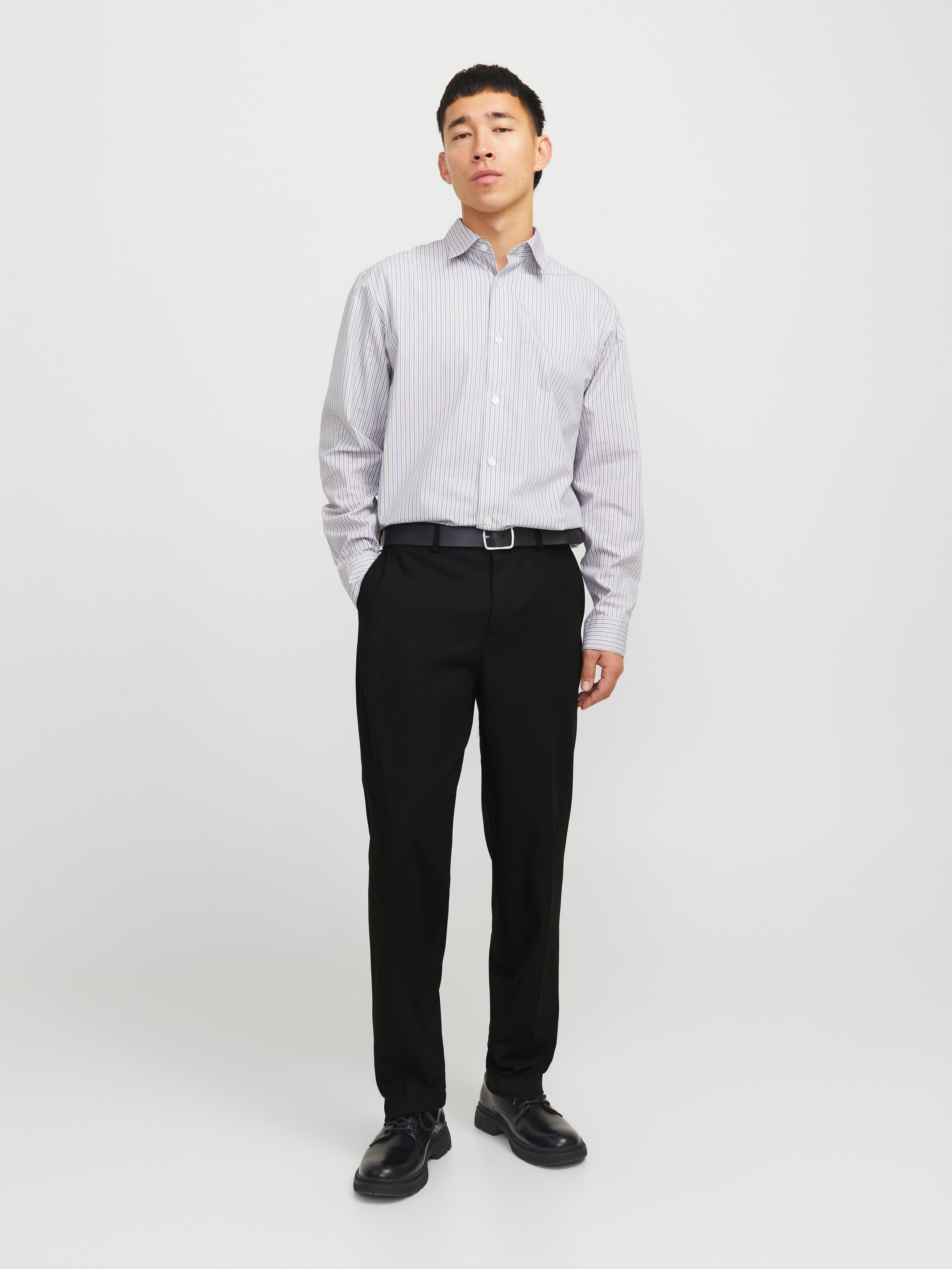 Twill Anzughose Herren Mid Rise Normal geschnitten