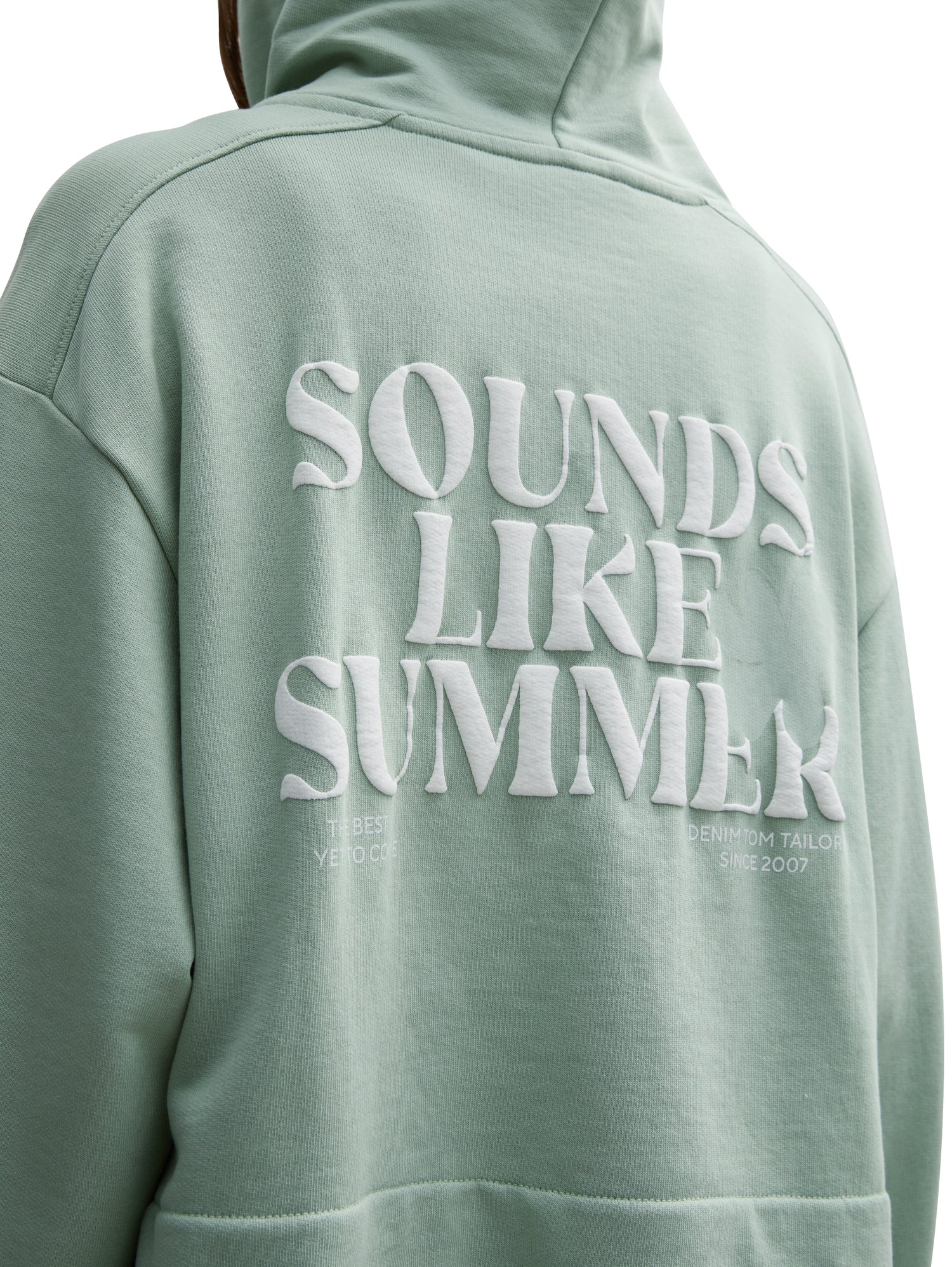 Tom Tailor Denim Hoodie Sweatshirtjacke für Frauen mit Print