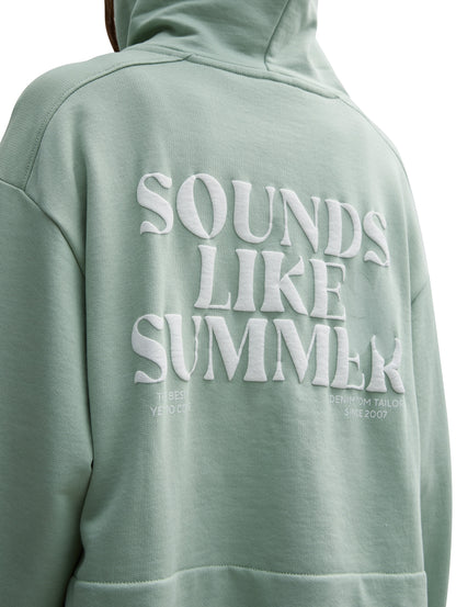 Tom Tailor Denim Hoodie Sweatshirtjacke für Frauen mit Print
