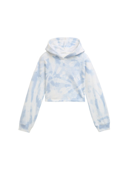 Tom Tailor Denim Cropped Hoodie Kinder Batik-Look Lockere Passform