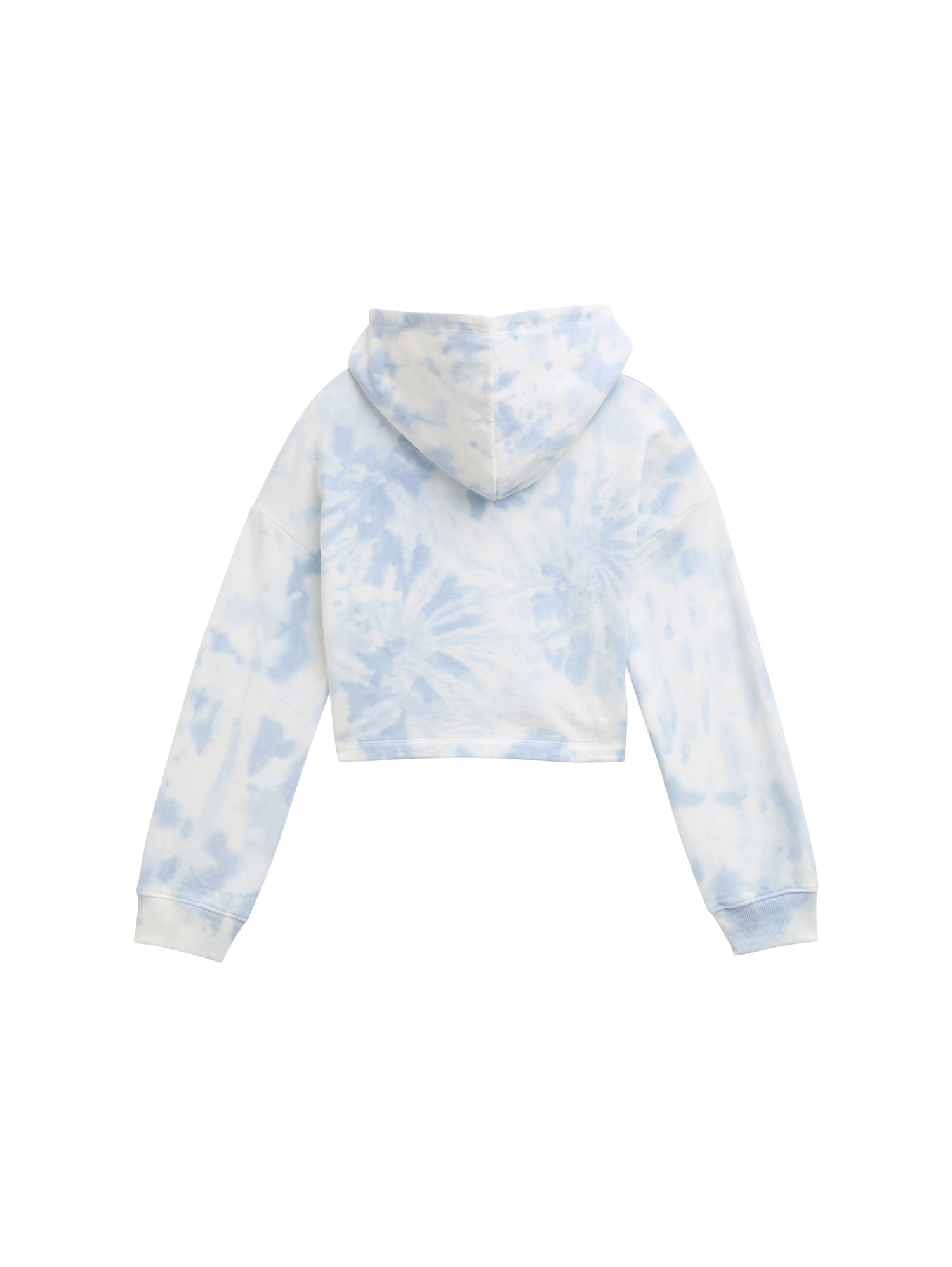 Tom Tailor Denim Cropped Hoodie Kinder Batik-Look Lockere Passform