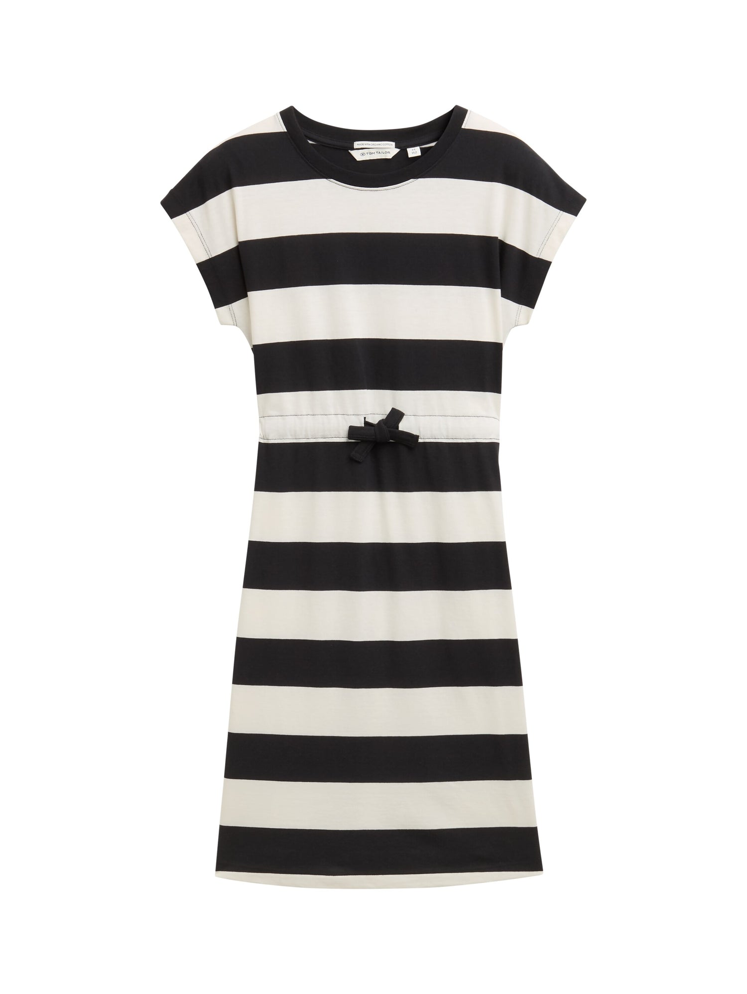 Tom Tailor Denim Gestreiftes Kurzes Kleid Kinder Kordelzug