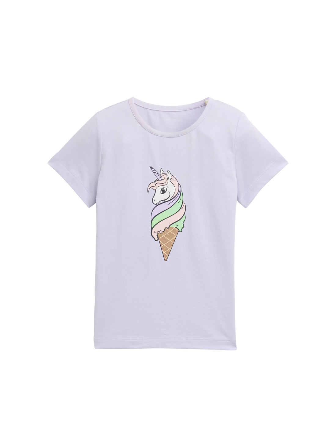 Tom Tailor Denim Kinder T-Shirt Weiblich mit Glitzer-Print