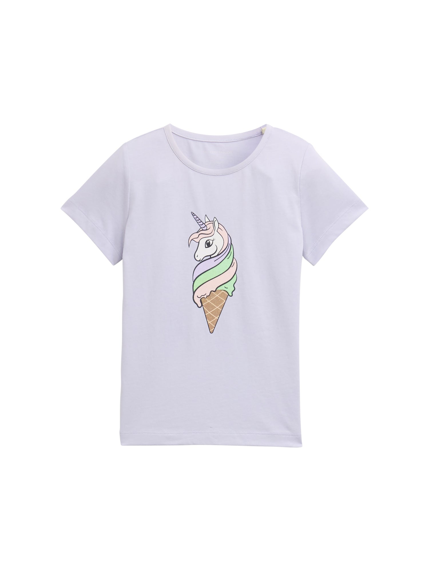 Tom Tailor Denim Kinder T-Shirt Weiblich mit Glitzer-Print