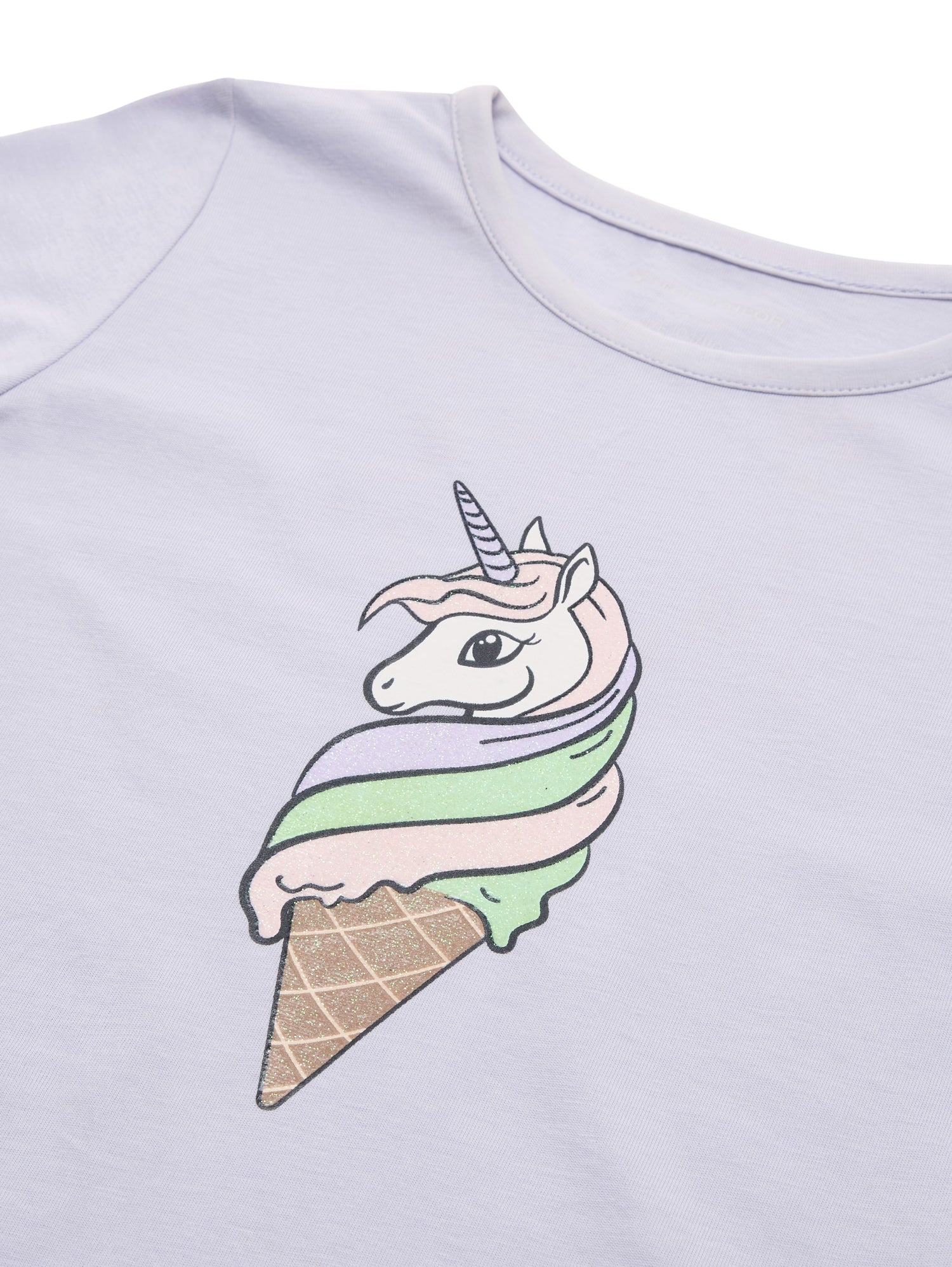 Tom Tailor Denim Kinder T-Shirt Weiblich mit Glitzer-Print