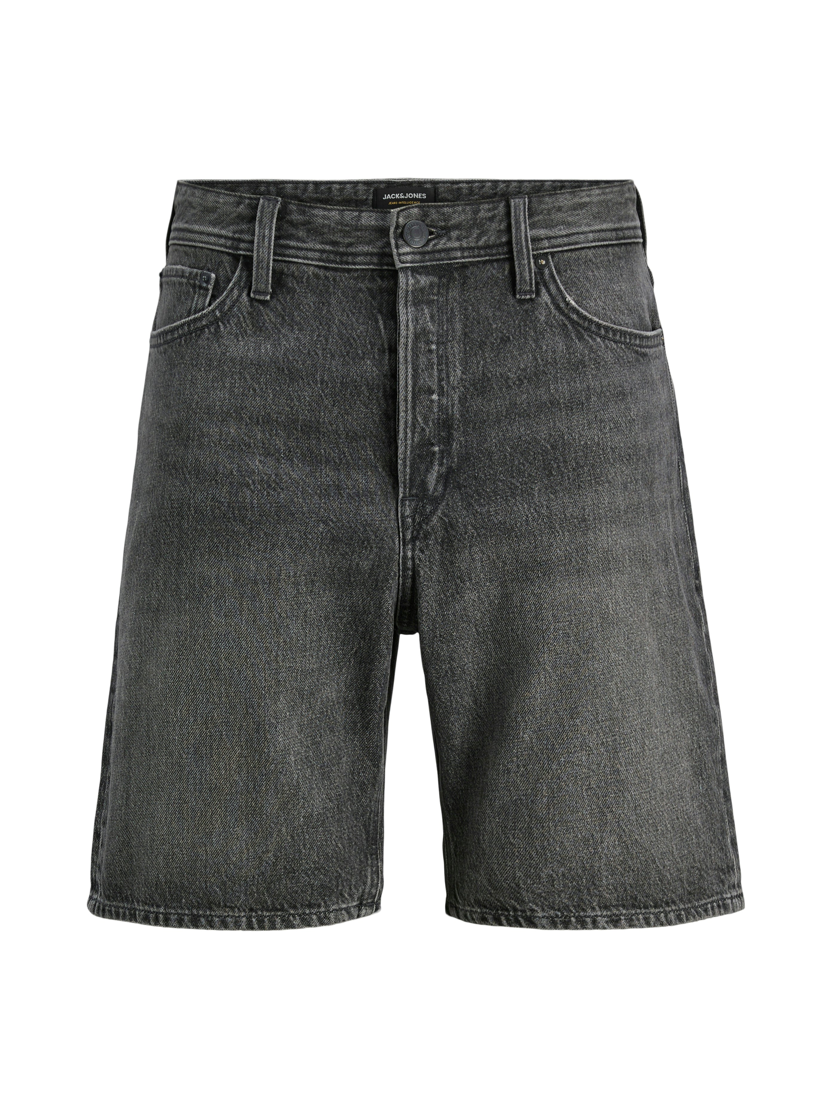 Original Herren Loose Fit Jeans Shorts mit Reißverschluss