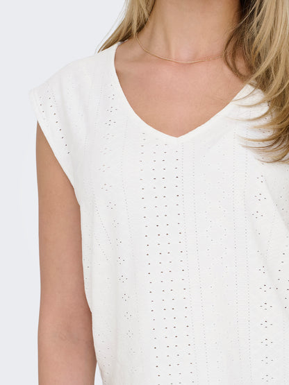 Bestseller Top Damen V-Ausschnitt Normal geschnitten
