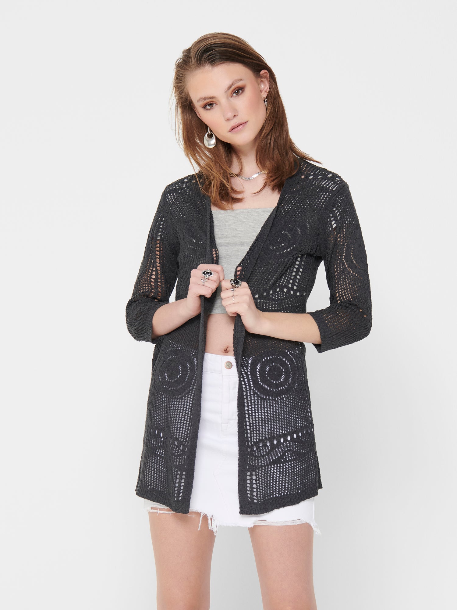 JDY Strickjacke für Damen in Beige