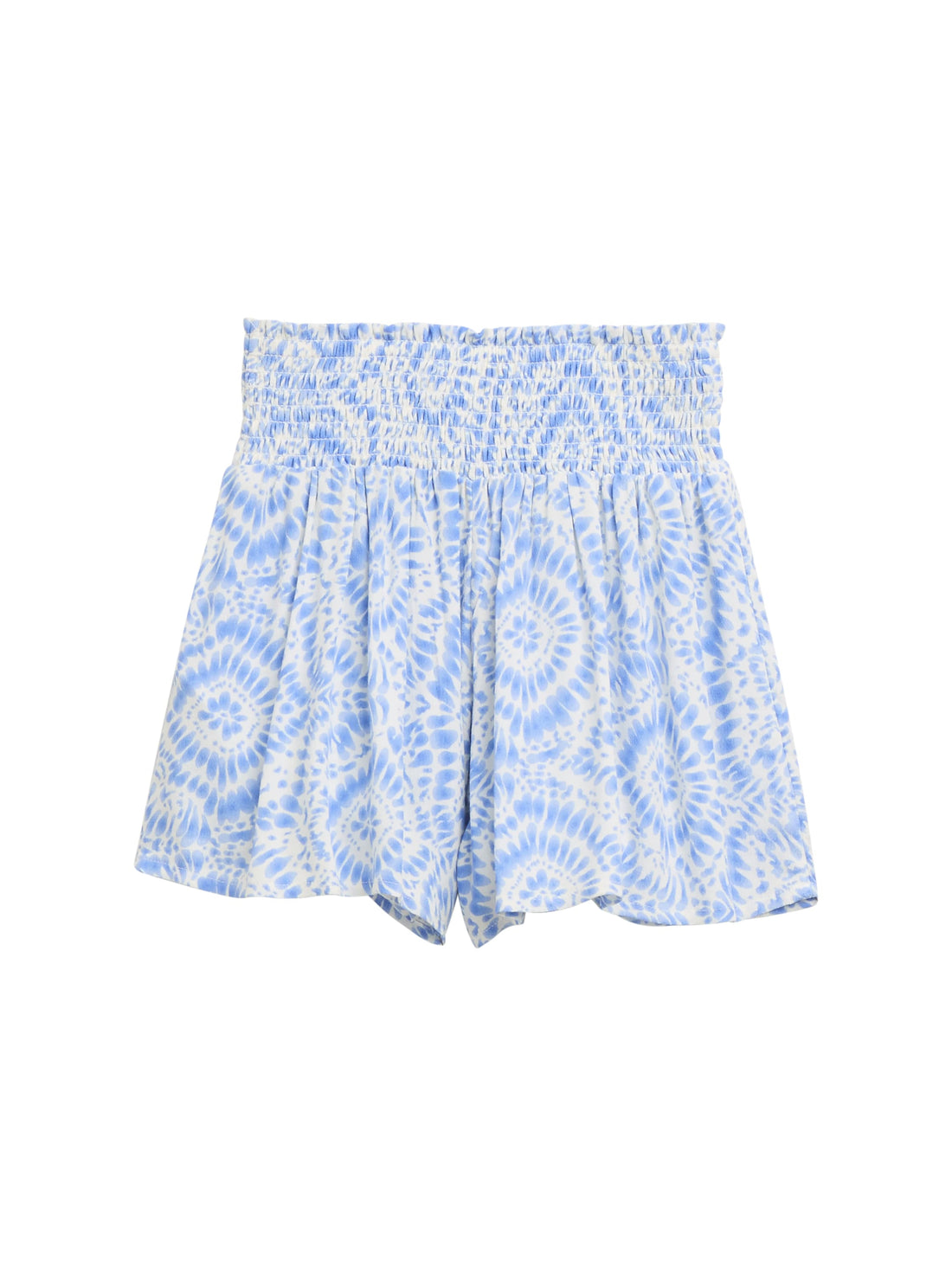 Tom Tailor Denim Kinder Shorts Weiblich Fresh Blue Tie Dye Circle