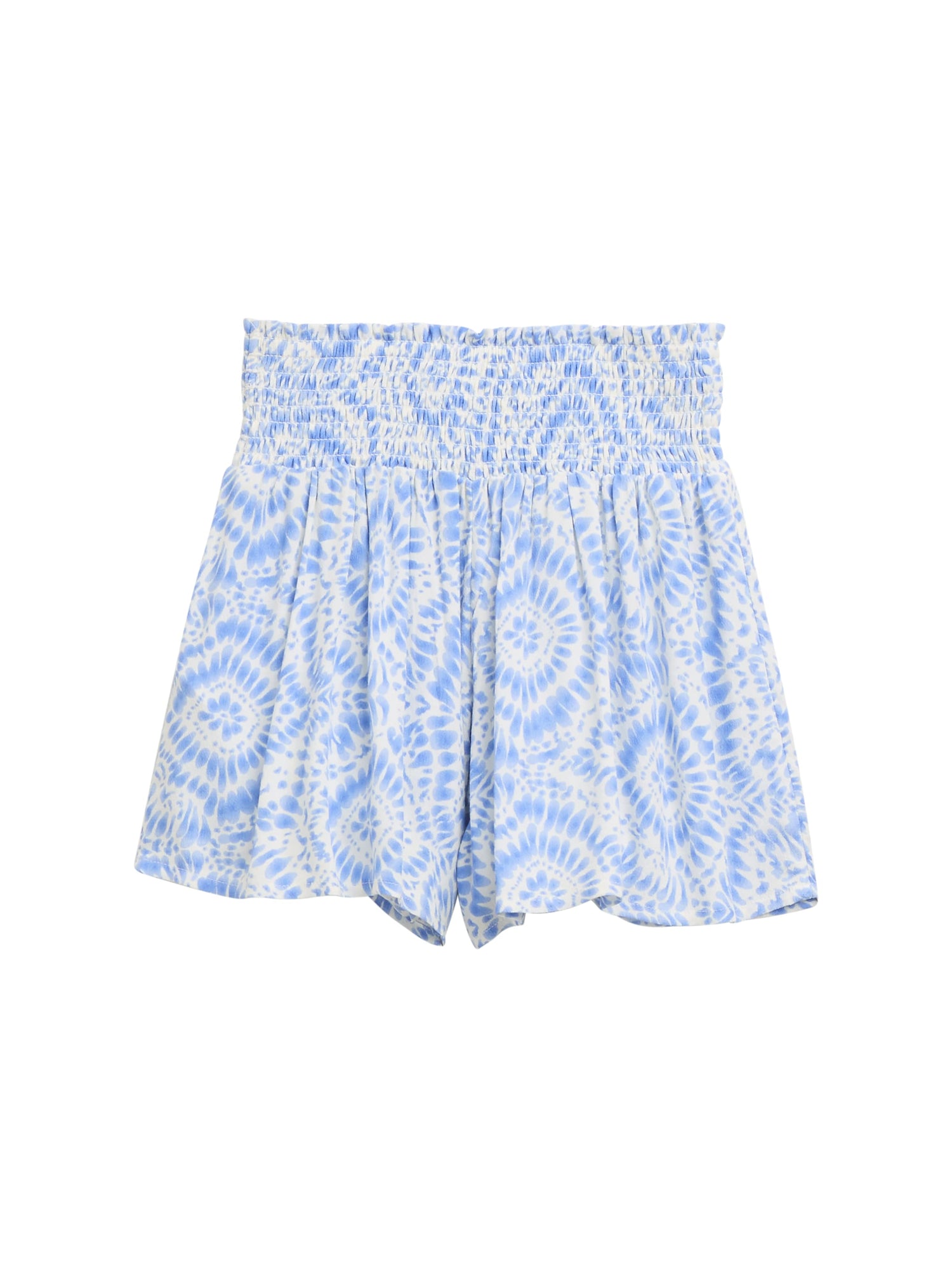 Tom Tailor Denim Kinder Shorts Weiblich Fresh Blue Tie Dye Circle