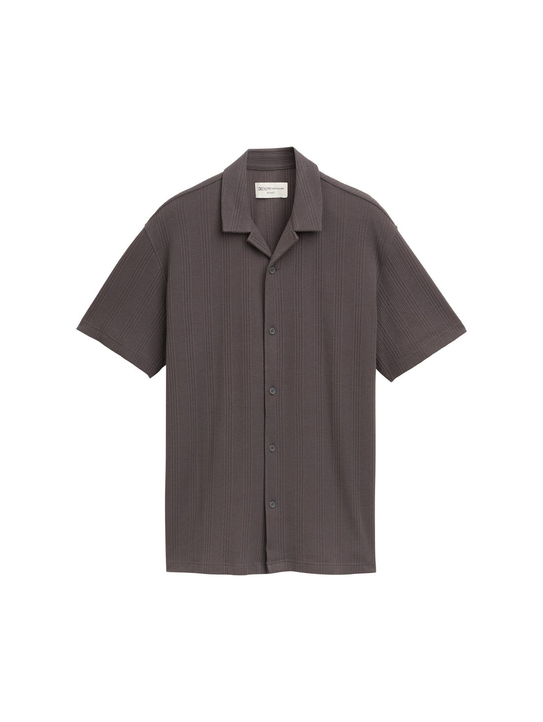 Tom Tailor Denim Kurzarmhemd Männlich pavement grey