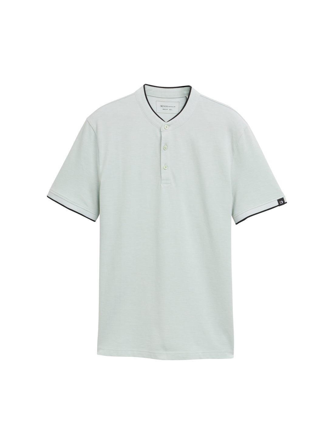 Tom Tailor Denim Polo Shirt Herren Stehkragen Baumwolle