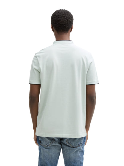 Tom Tailor Denim Polo Shirt Herren Stehkragen Baumwolle