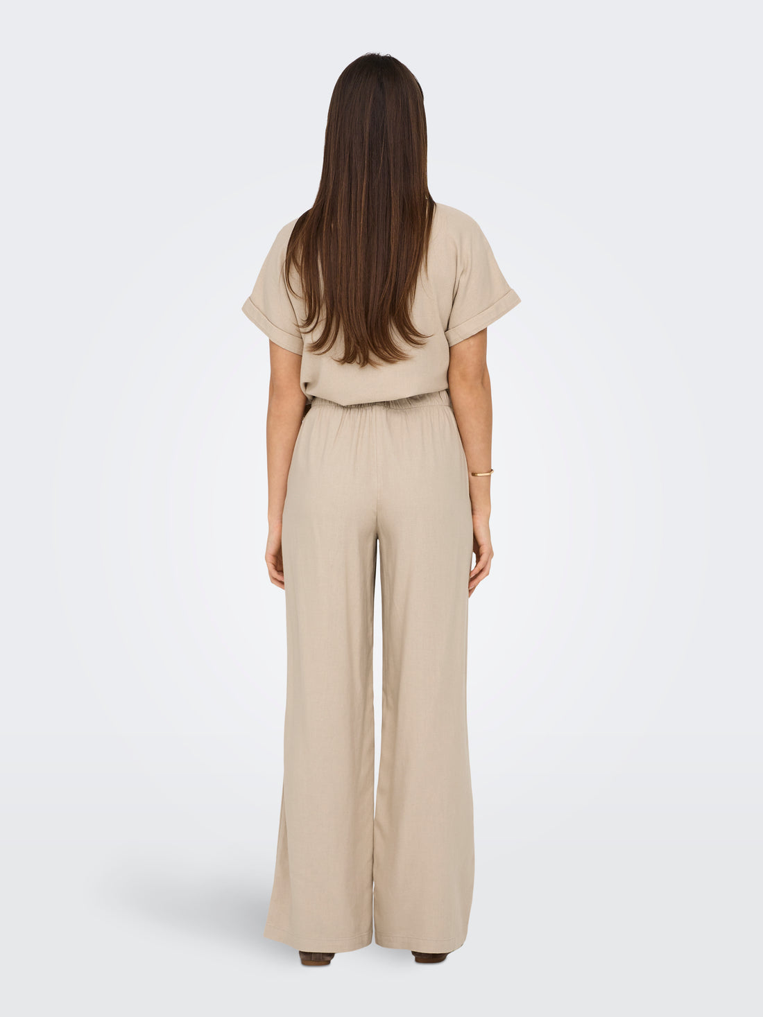 Bestseller Leinenhose für Damen mit mittlerer Taille und lockerer Passform