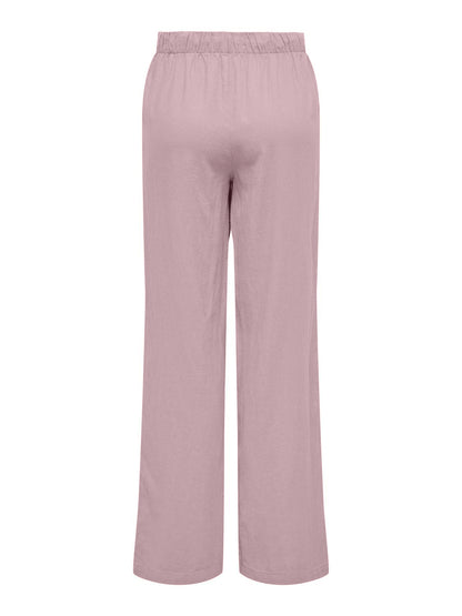 Bestseller Leinenhose für Damen mit mittlerer Taille und lockerer Passform