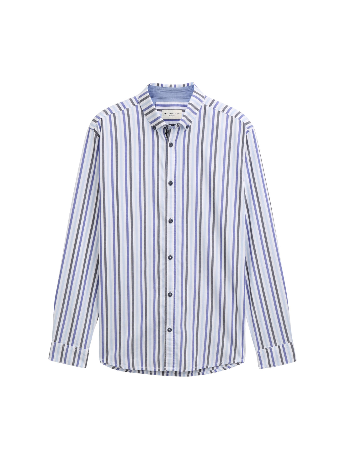 Tom Tailor Denim Gemustertes Dobby Hemd für Herren aus Baumwolle