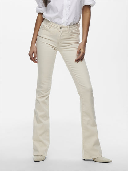 Bestseller Flared Fit Jeans Damen Bequem Stretch Denim