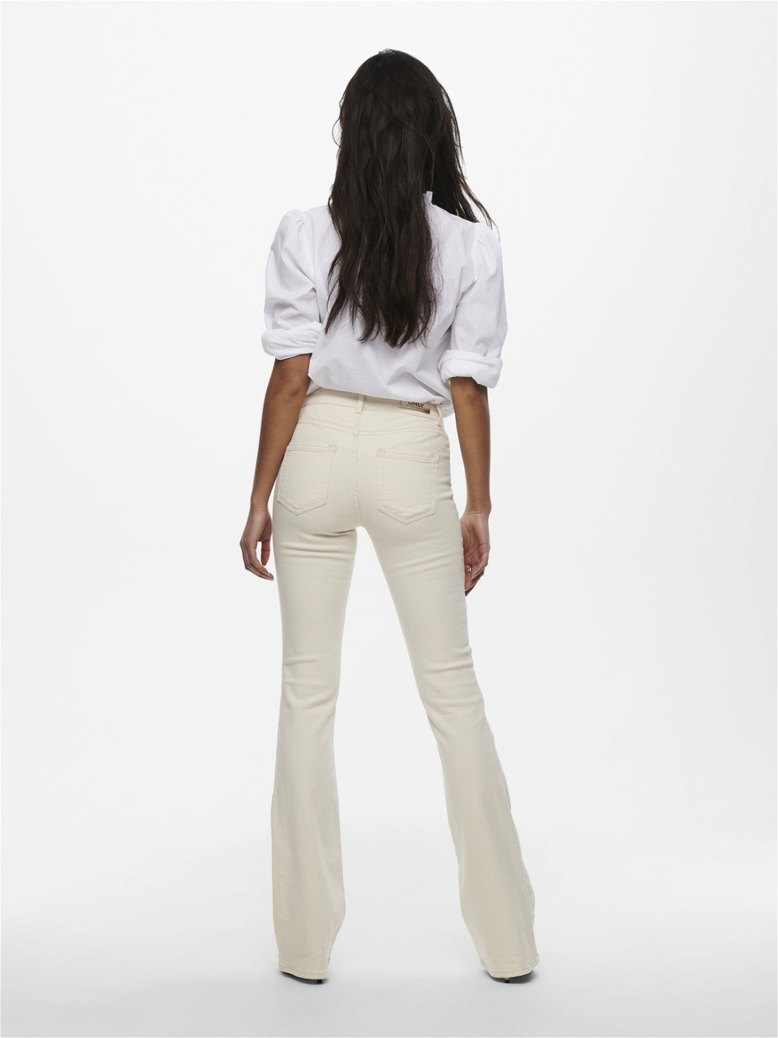 Bestseller Flared Fit Jeans Damen Bequem Stretch Denim