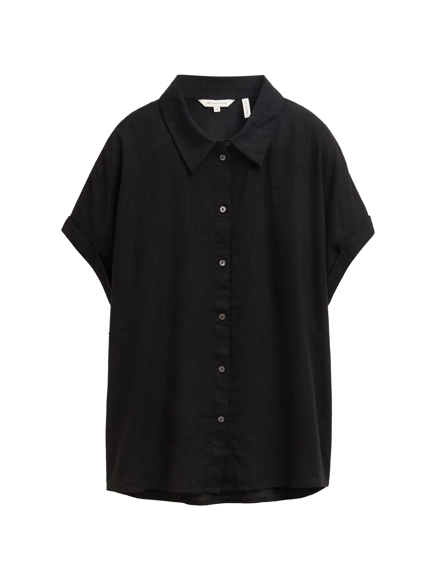 Tom Tailor Denim Loose Fit Leinenbluse Damen Leicht und Kühl