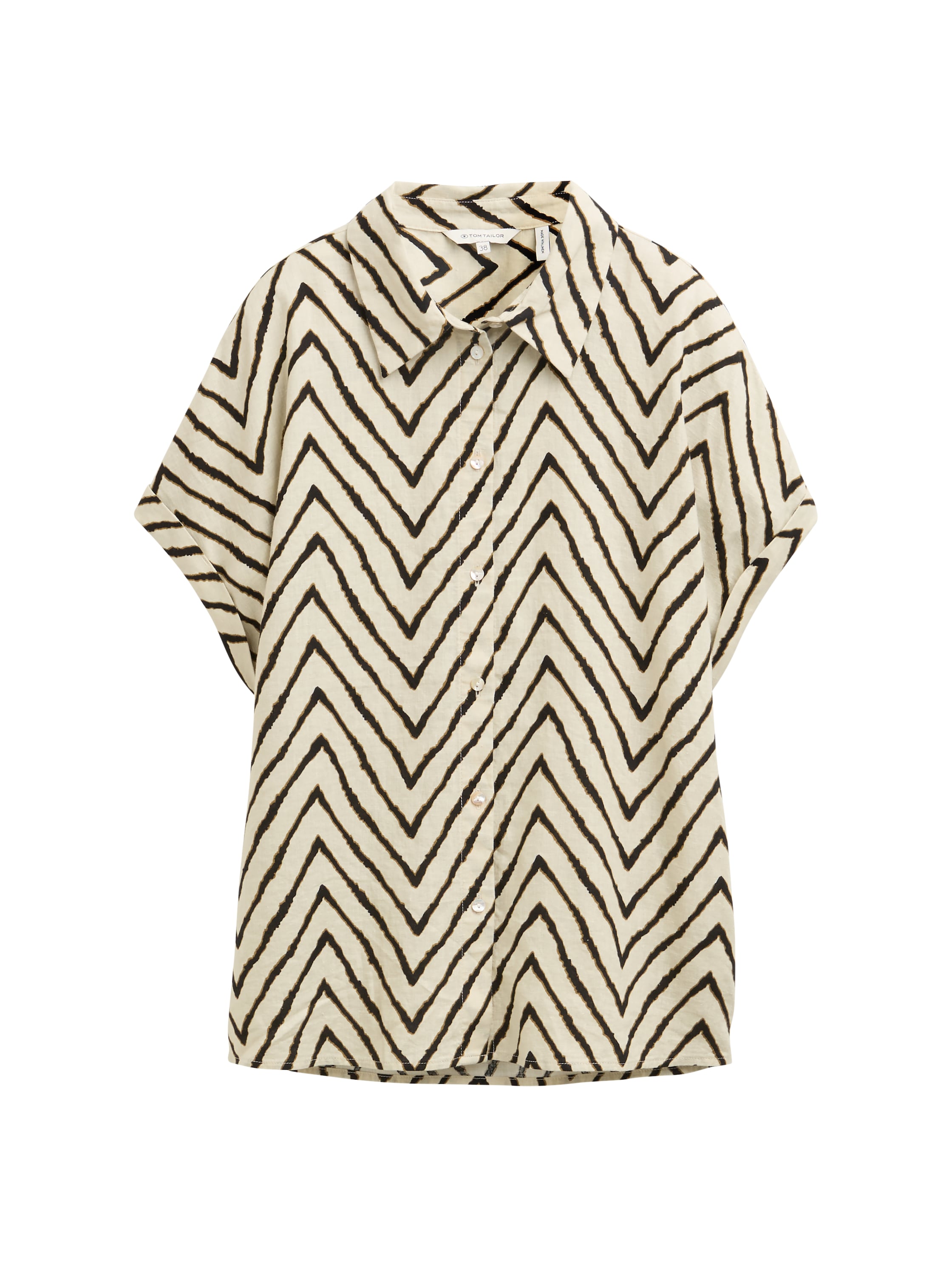 Tom Tailor Denim Loose Fit Leinenbluse Damen Leicht und Kühl