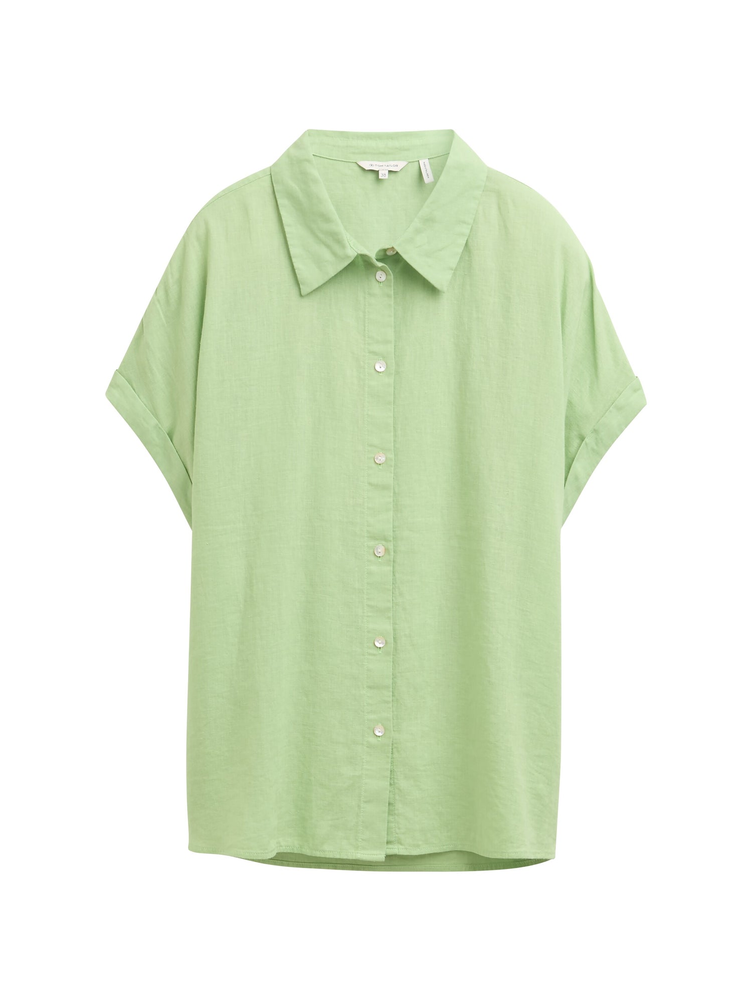 Tom Tailor Denim Loose Fit Leinenbluse Damen Leicht und Kühl