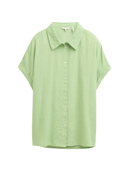 Tom Tailor Denim Loose Fit Leinenbluse Damen Leicht und Kühl