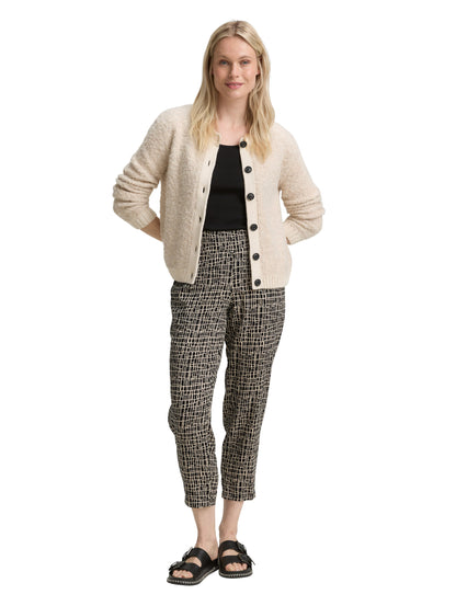 Tom Tailor Denim Female Hose Leichte Stoffhose mit elastischem Bund