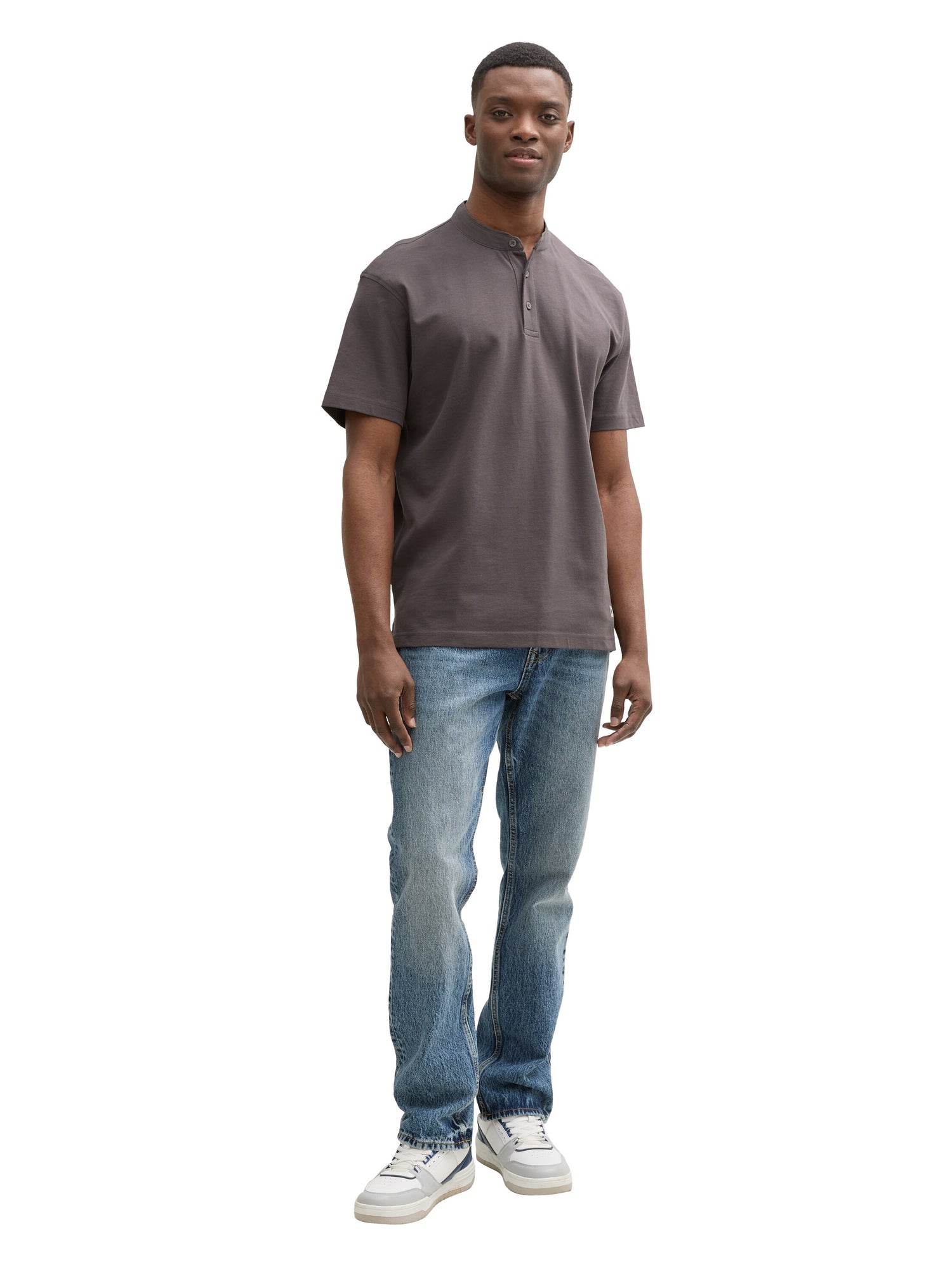 Tom Tailor Denim Herren Polohemd pavement grey