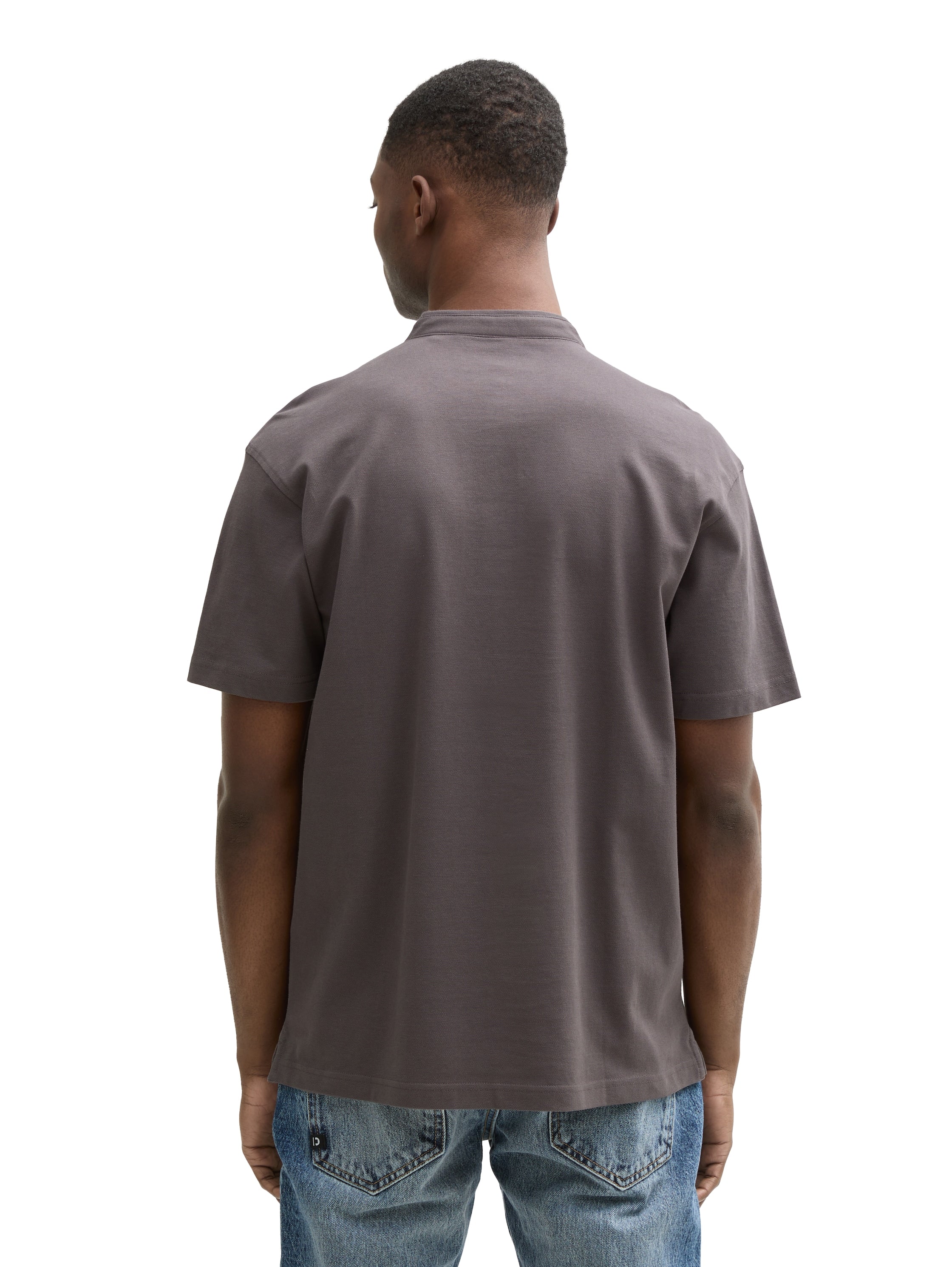Tom Tailor Denim Herren Polohemd pavement grey