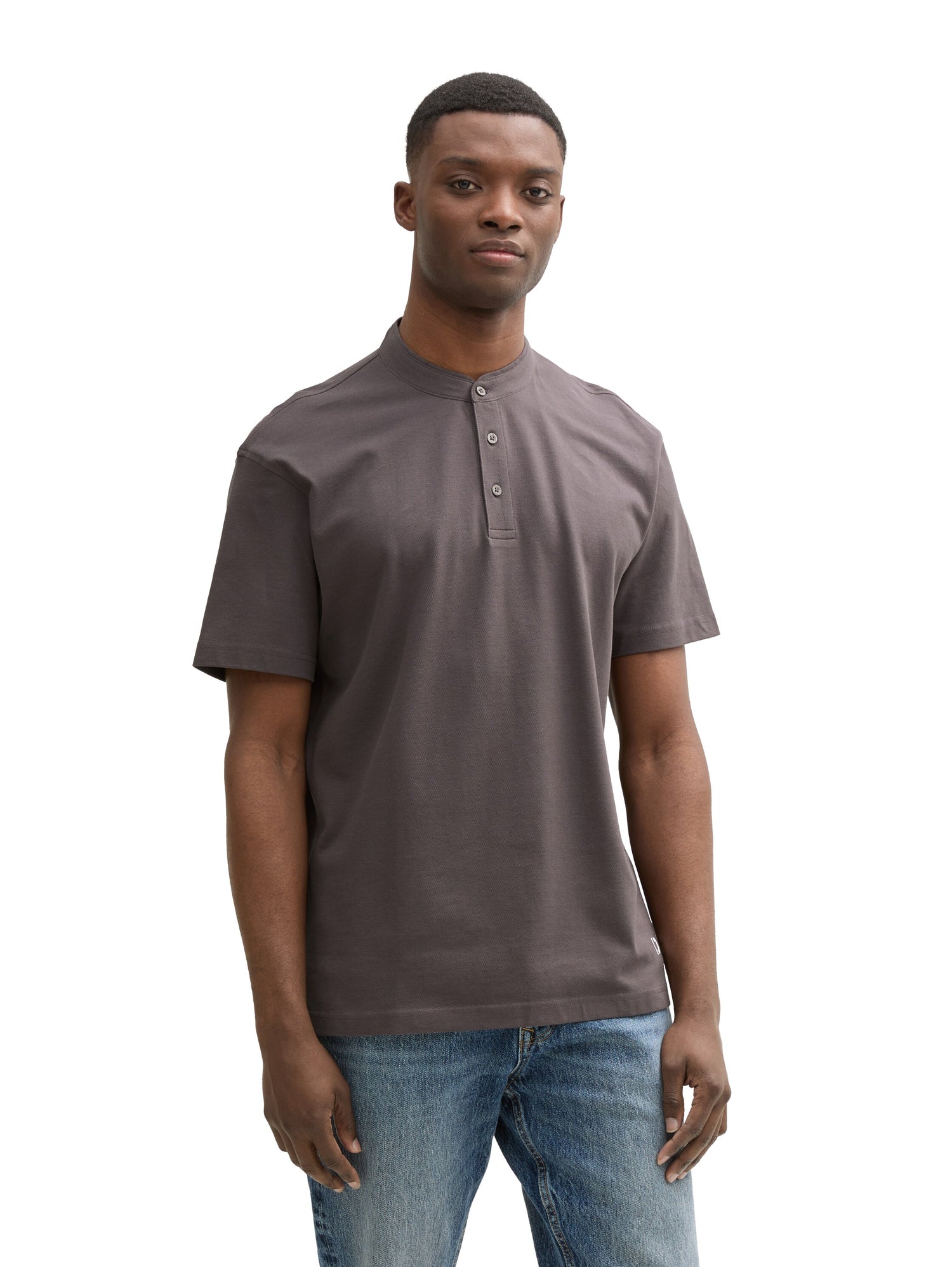 Tom Tailor Denim Herren Polohemd pavement grey