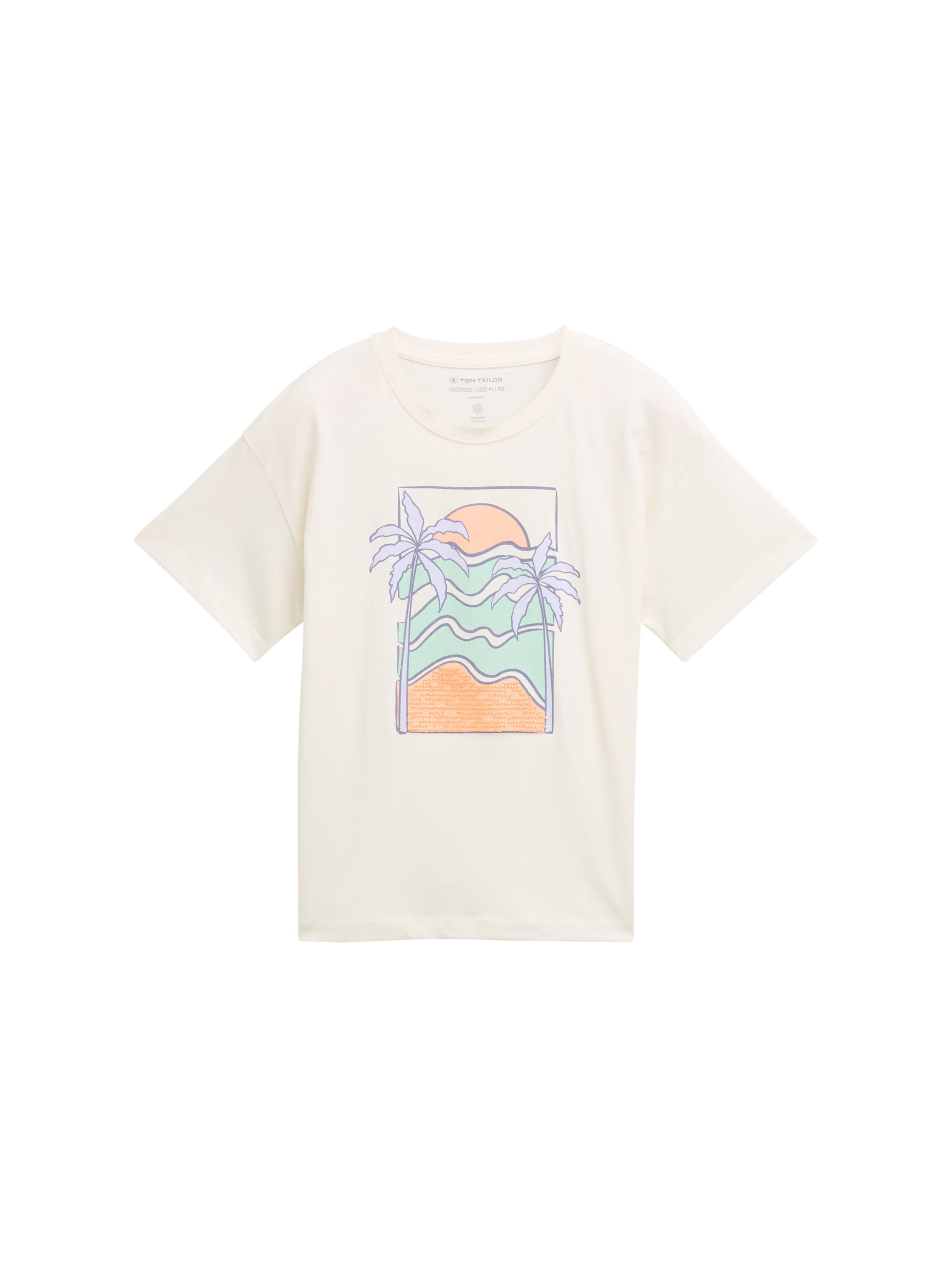 Tom Tailor Denim Kinder T-Shirt Weiß mit Print