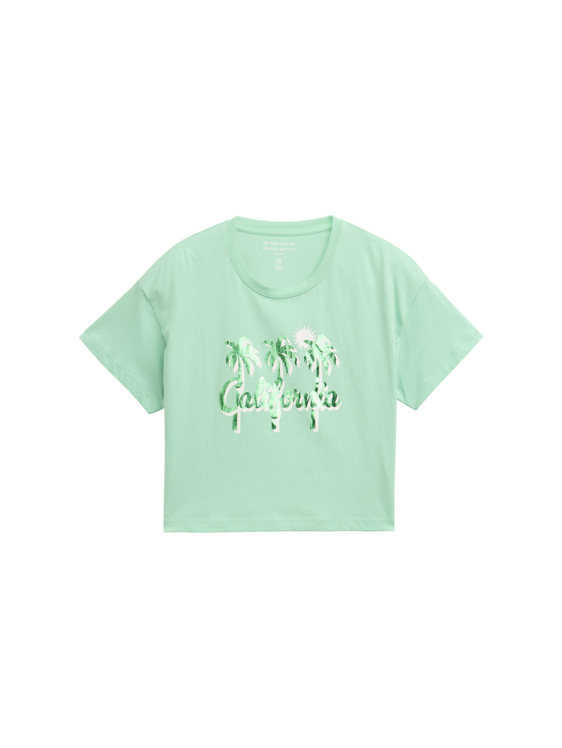 Tom Tailor Denim Cropped T-Shirt Kinder Weiblich in light garden green
