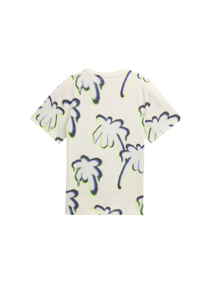 Tom Tailor Denim Male &amp; Female Oversize T-Shirt Kinder Männlich mit sprayed palm tree design