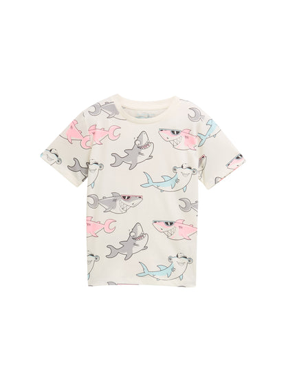 Tom Tailor Denim Kinder T-Shirt Male Colorful Shark Design