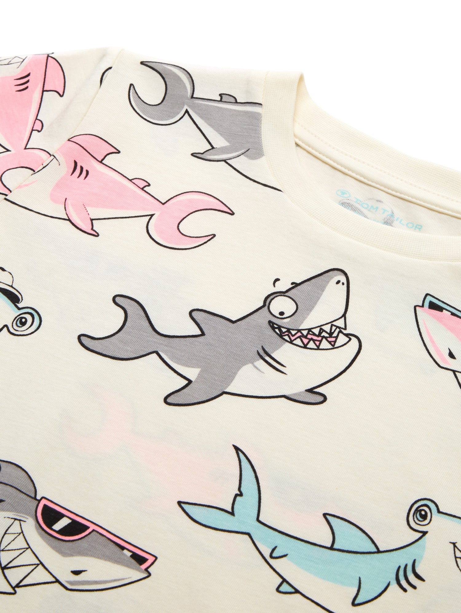 Tom Tailor Denim Kinder T-Shirt Male Colorful Shark Design