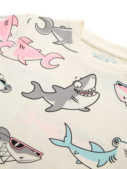 Tom Tailor Denim Kinder T-Shirt Male Colorful Shark Design