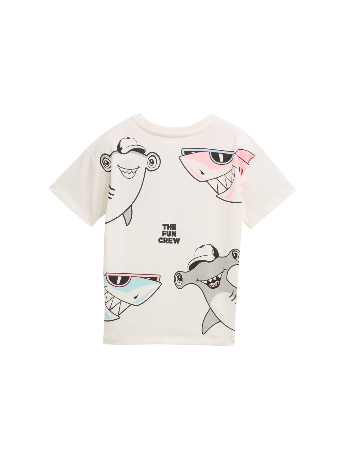 Tom Tailor Denim Male &amp; Female Oversized T-Shirt Kinder wool white