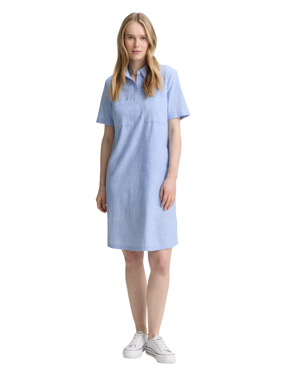 Tom Tailor Denim Blusenkleid Damen aus Baumwolle