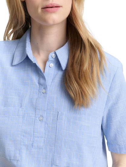Tom Tailor Denim Blusenkleid Damen aus Baumwolle