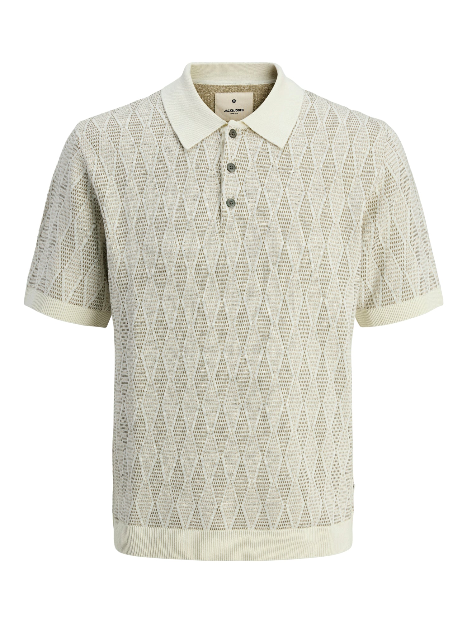 Bestseller Jacquard Polo Herren Blau