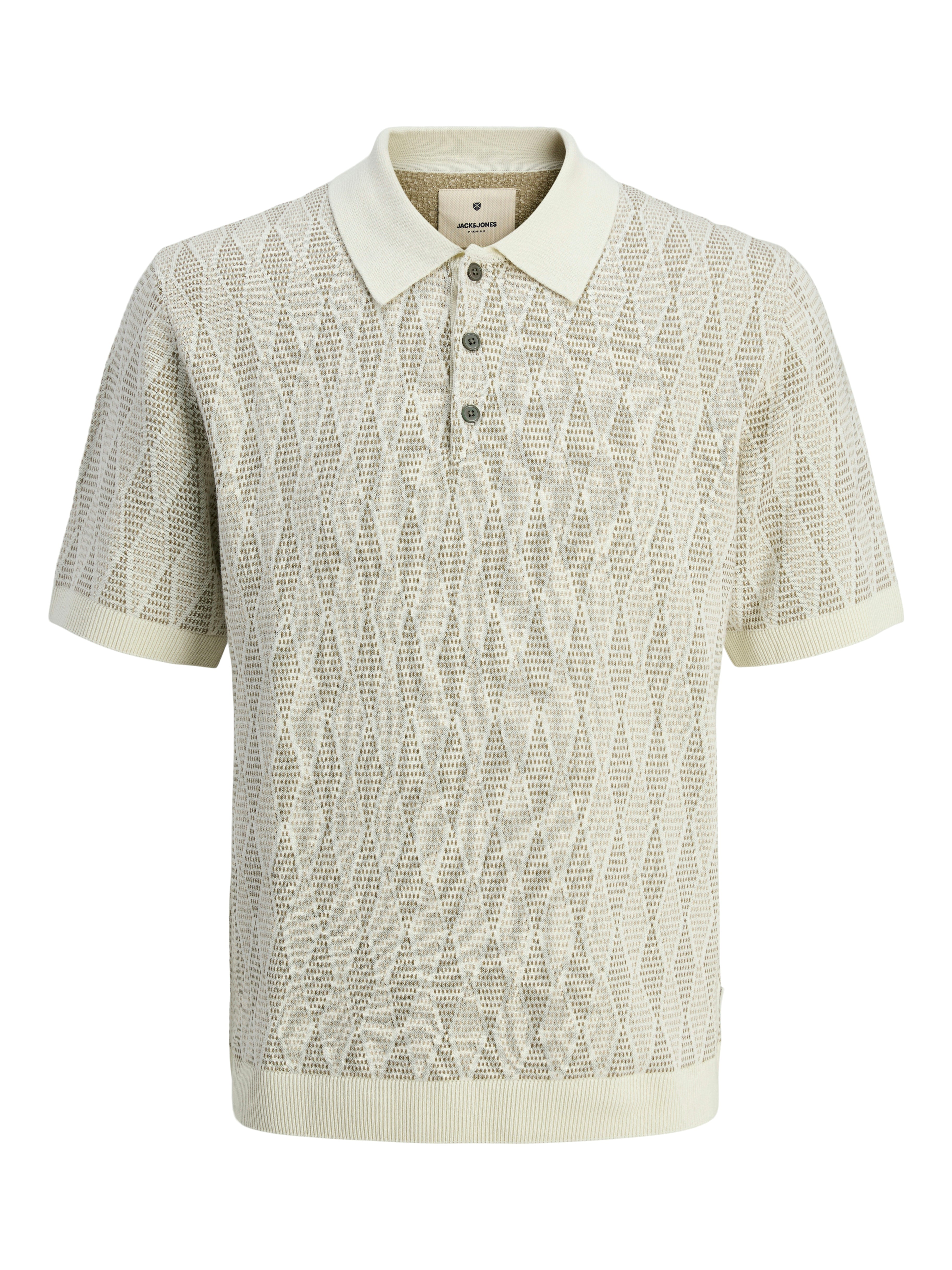 Bestseller Jacquard Polo Herren Blau