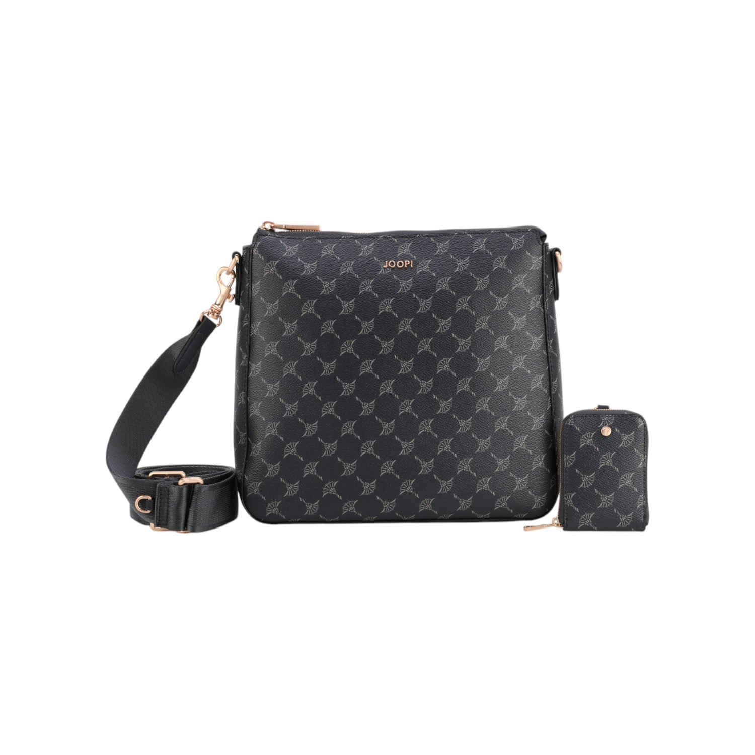 Synthetik Handtasche Damen Schultertasche mit abnehmbarem Täschchen