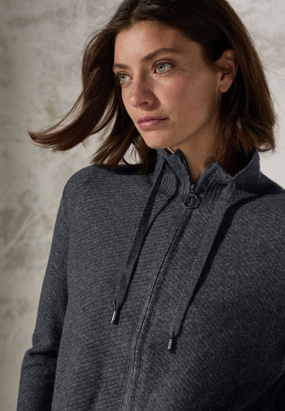 CECIL Struktur-Cardigan Damen Grau