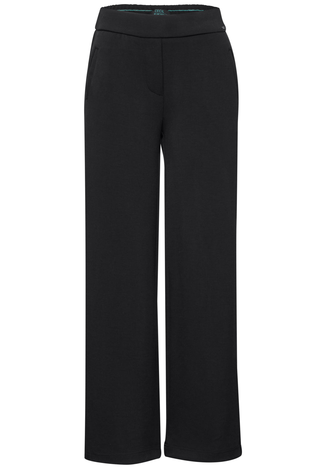 CECIL Loose Fit Damen Hose in Silk Touch High Waist Wide Legs