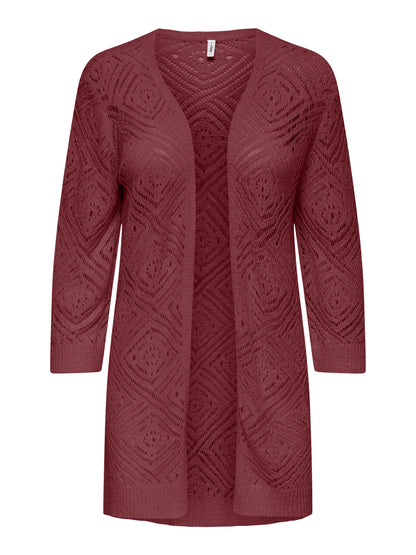 Bestseller Strickjacke Damen Flachstrick Locker Geschnitten