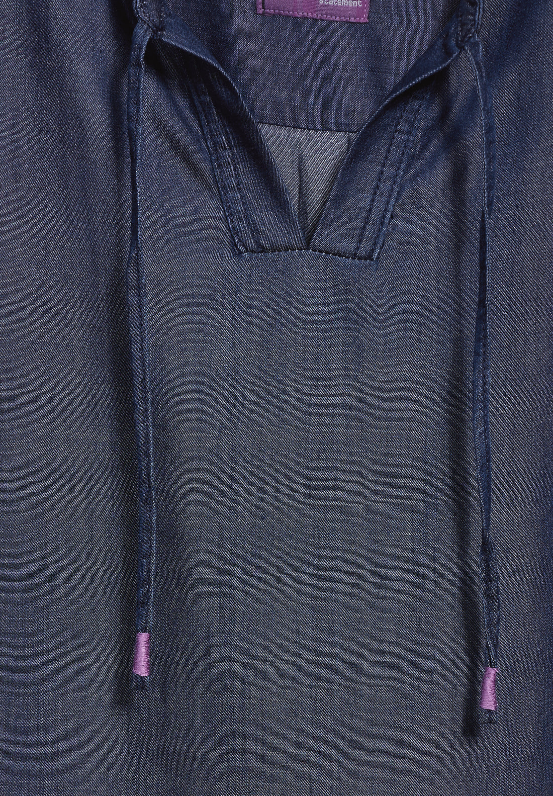 CECIL Lyocell-Bluse Damen Moderner Denim-Look