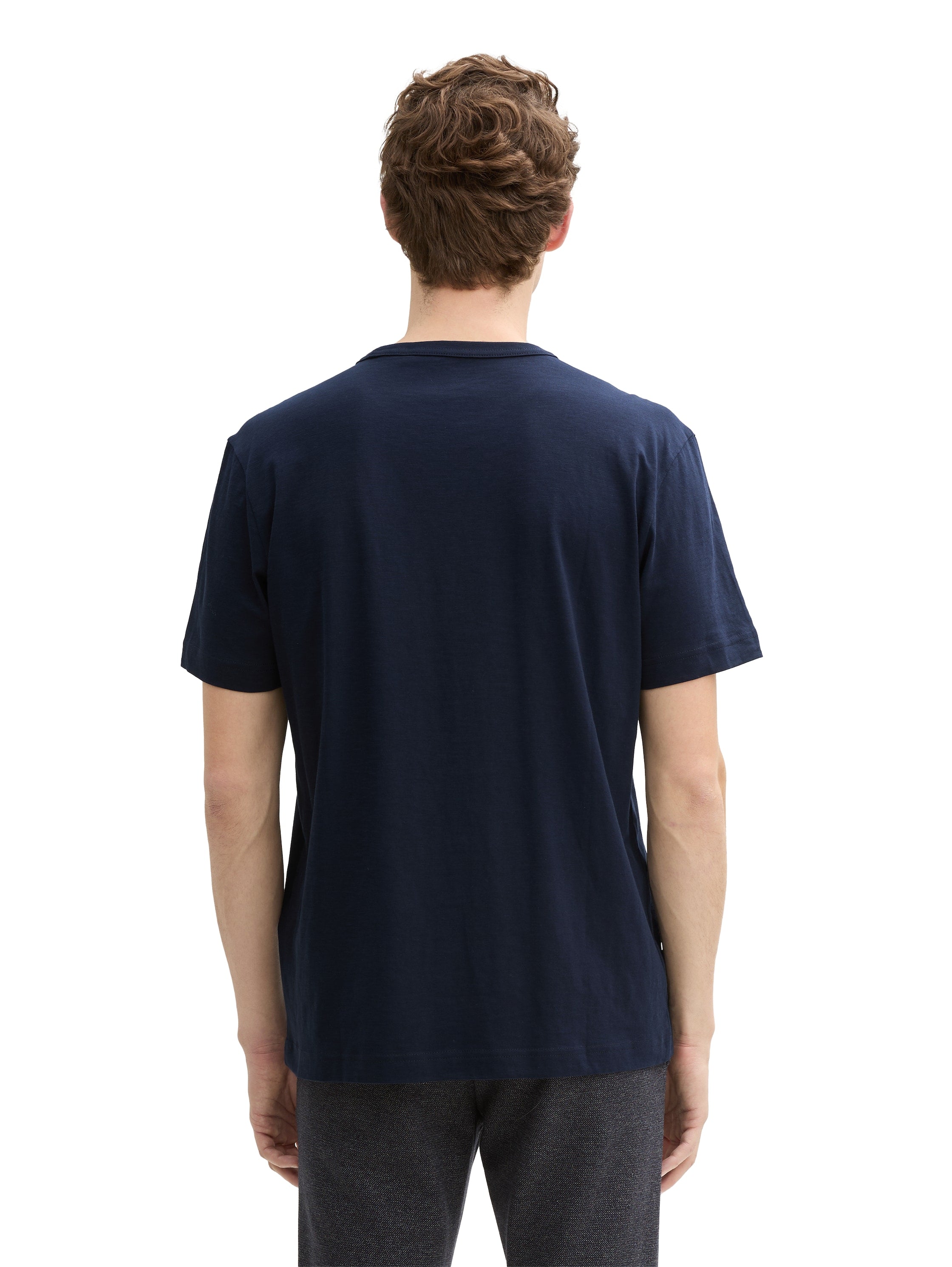 Tom Tailor Basic T-Shirt Erwachsene Männlich Logo-Print