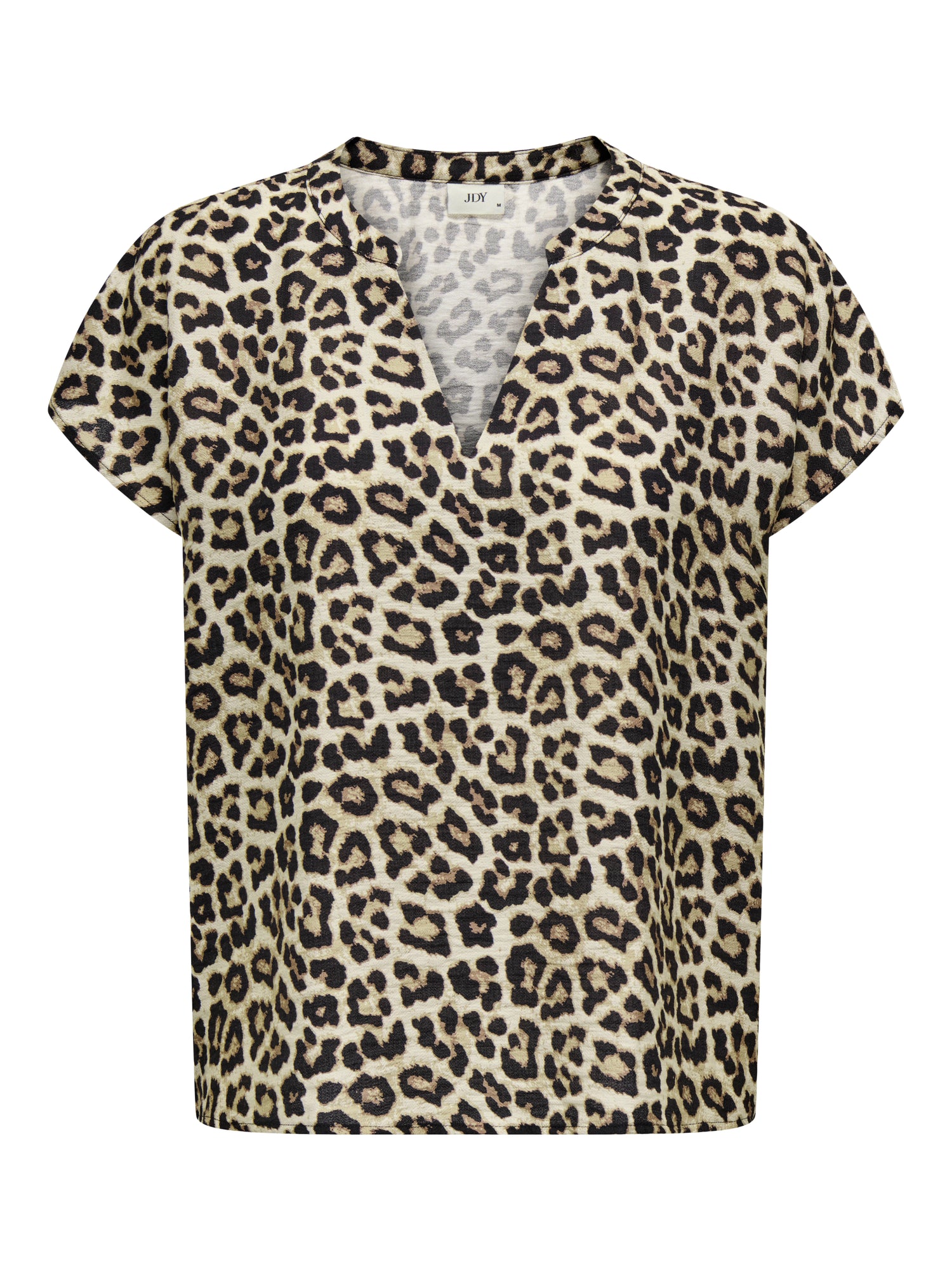 ONLY JdY JDY Damen Top V-Ausschnitt Kurzarm Voluminöser Armschnitt Mittelsohle Kork