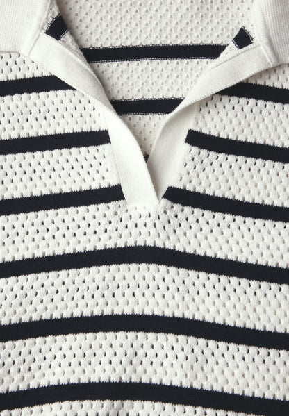 CECIL Feinstrickpullover 3/4-Arm Damen Baumwolle